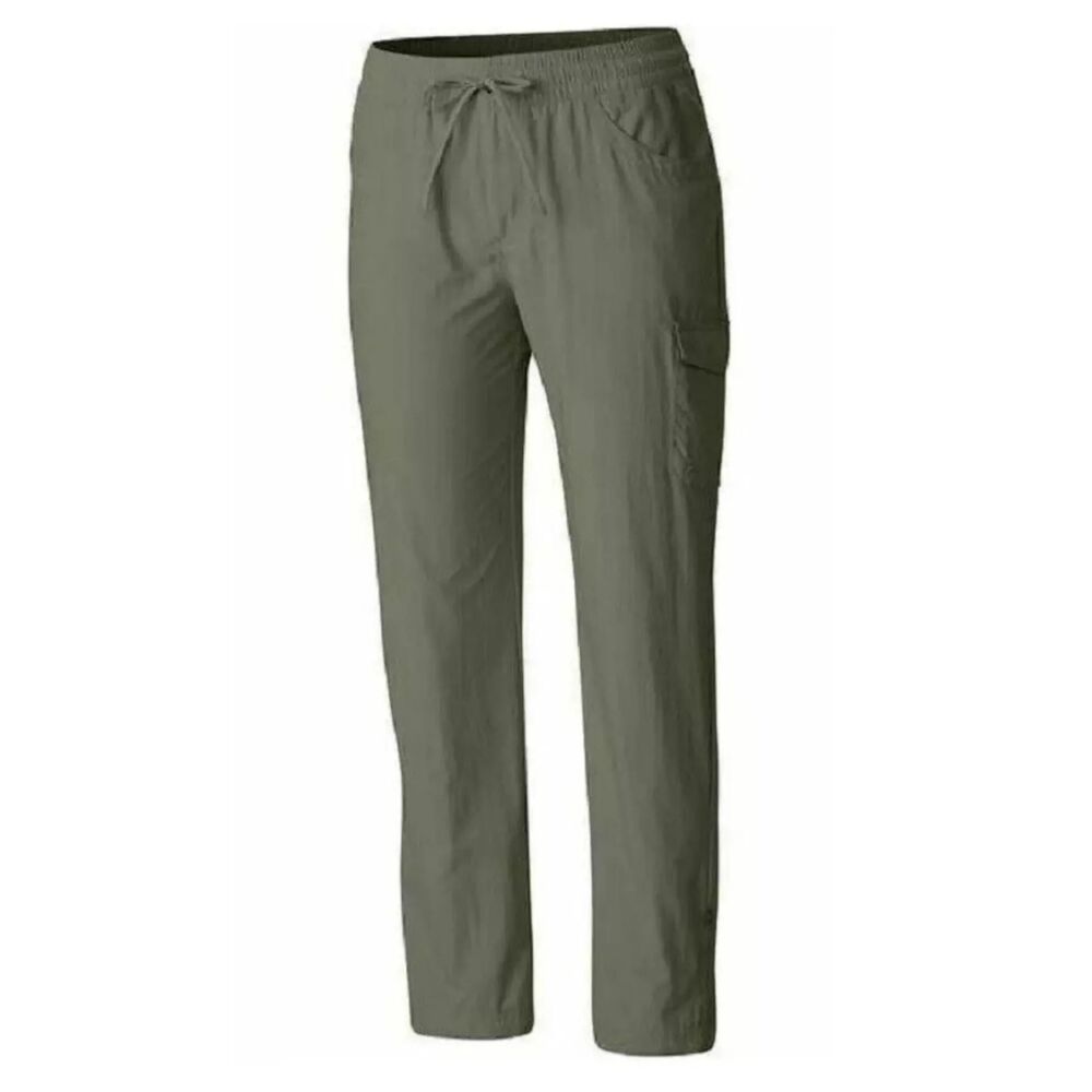 Columbia Cargo Hiking Pants Roll Up Capri Olive Green Size Small Women Outdoors